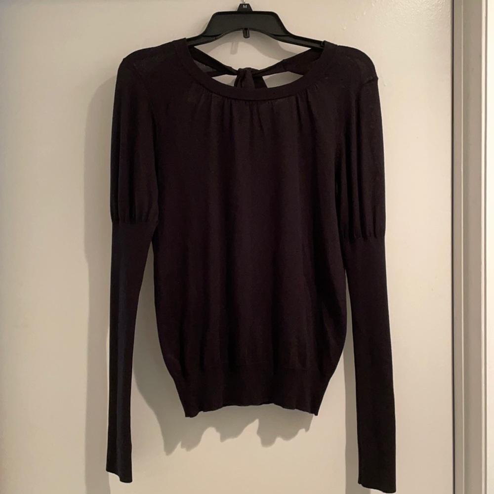 Open back sweater